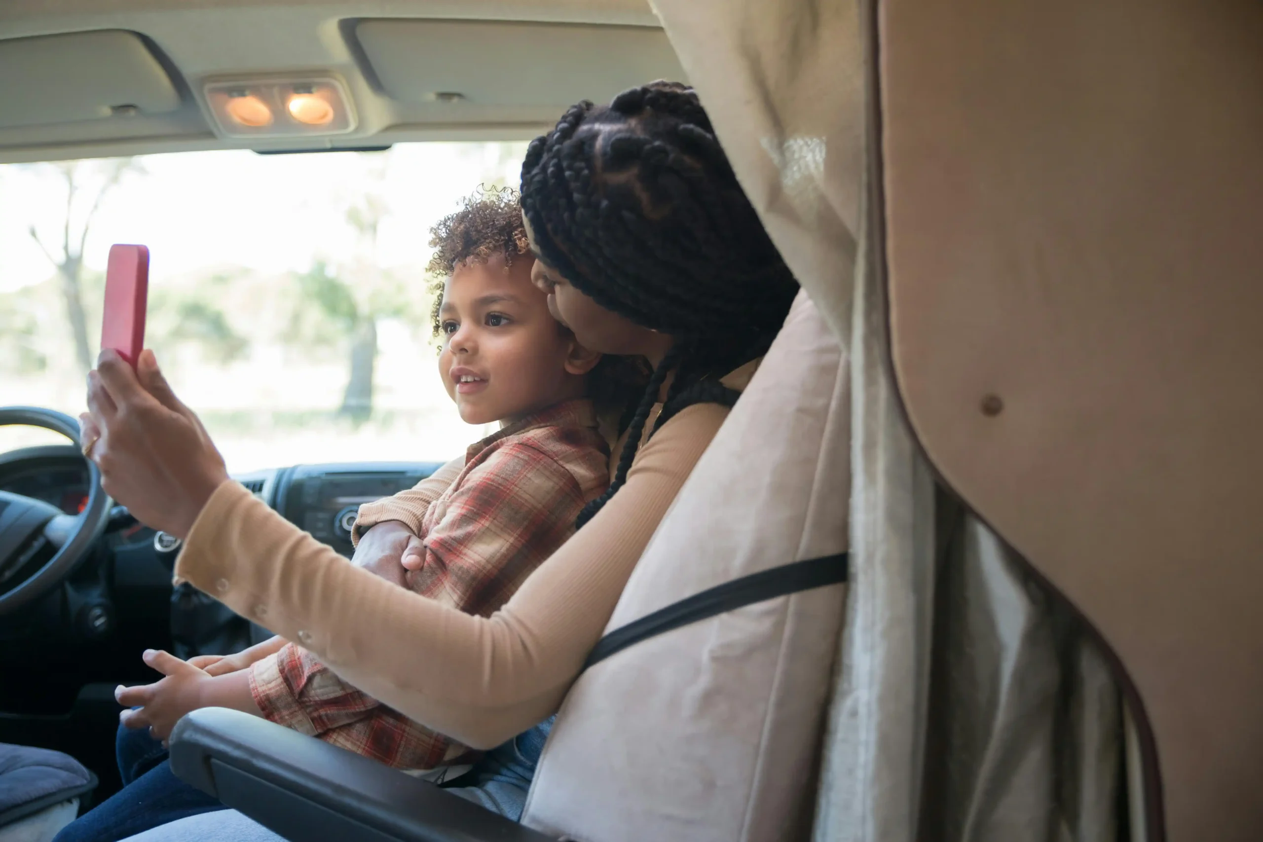 Family loading luggage into a spacious rental SUV in Morocco