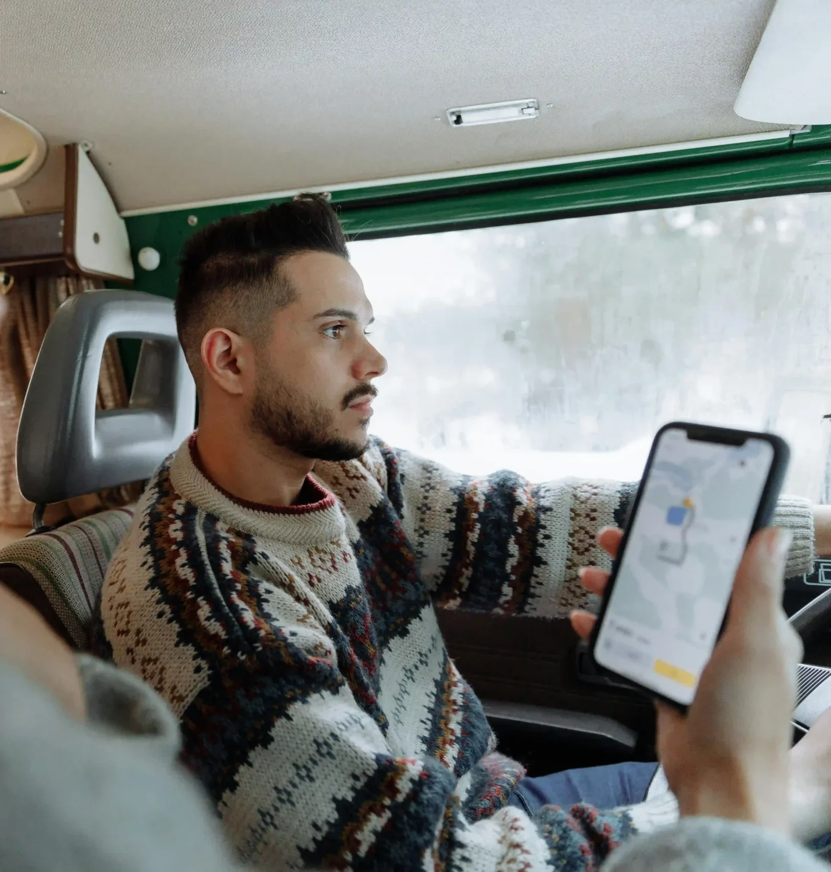 Using GPS navigation in a rental car in Tangier