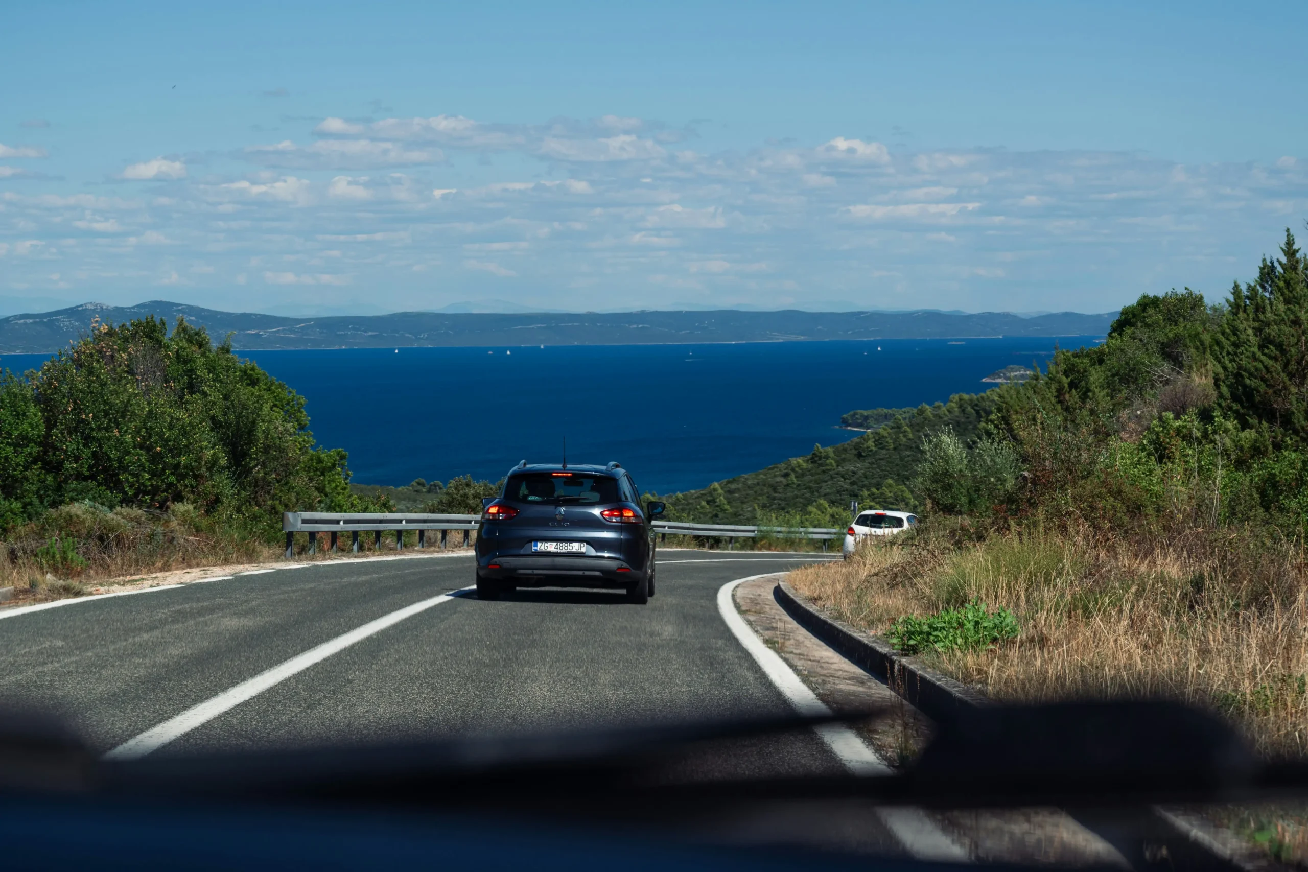 Scenic coastal road drive from Tangier to Ksar Sghir
