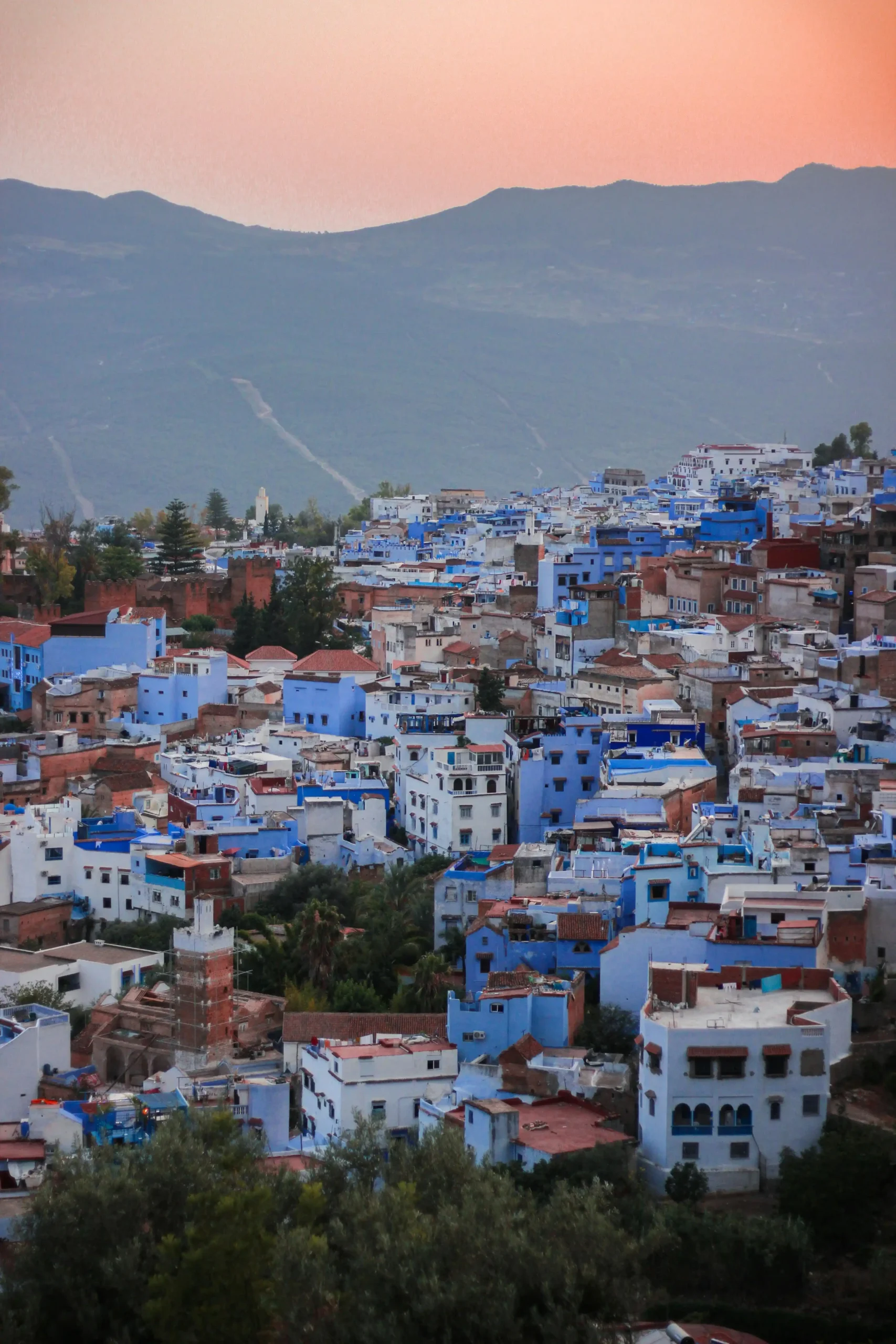 Winding mountain road trip from Tangier to Chefchaouen