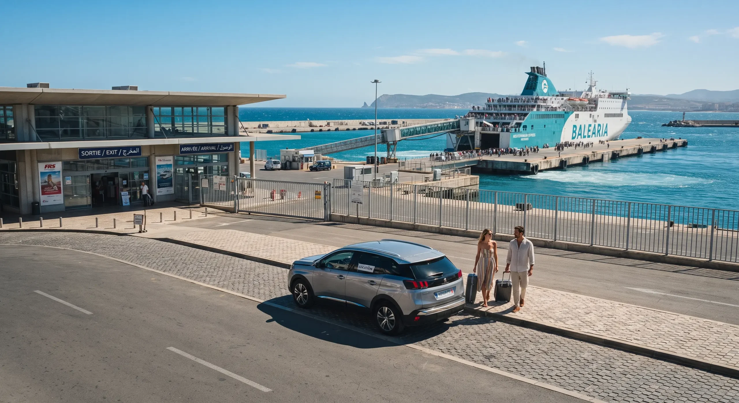 algeciras to tanger med ferry car rental collection outside tanger med terminal